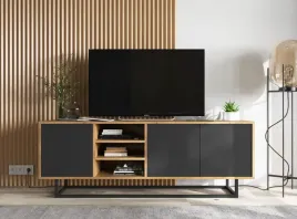 szafka-rtv-150-wotan-czarny-mat-loft-industrialna