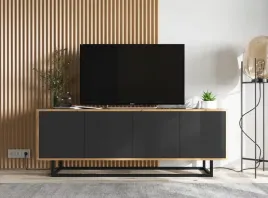 szafka-rtv-150-wotan-czarny-mat-loft-industrialna-ii