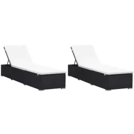 lezaki-z-poduszkami-2-szt-polirattan-czarne