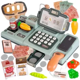 kasa-fiskalna-sklepowa-dla-dzieci-akcesoria-koszyk-waga-skaner-banknoty-lcd
