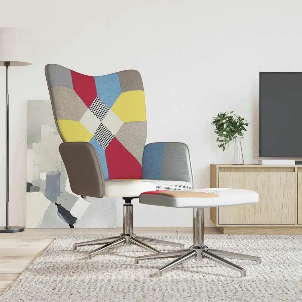 fotel-z-podnozkiem-patchwork-obity-tkanina