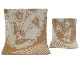recznik-kapielowy-frotte-70x140-bawelniany-wzor-kwiat-bezowy