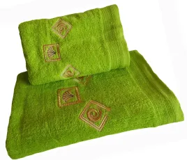 recznik-kapielowy-frotte-50x100-bawelna-zielony-rb50100-13-muszelki