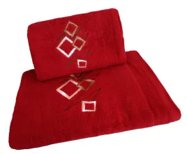 recznik-kapielowy-frotte-50x100-bawelna-czerwony-rb50100-63-kwadraty
