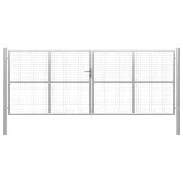 brama-ogrodowa-galwanizowana-stal-415x200-cm-srebrna