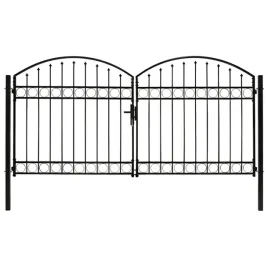 brama-ogrodzeniowa-podwojna-zaokraglona-stal-300x125-cm