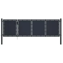 brama-ogrodzeniowa-stalowa-350-x-75-cm-antracytowa