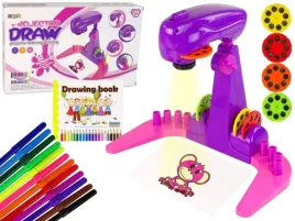 rozowy-projektor-do-nauki-rysowania-malowania-rzutnik