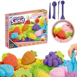 piasek-kinetyczny-piasek-kinetyczny-zestaw-foremki-owoce-warzywa-500g