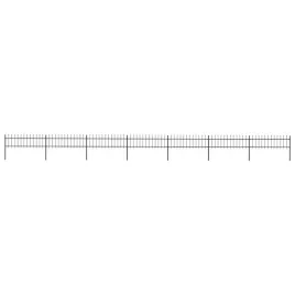 ogrodzenie-z-pretow-z-grotami-stalowe-119-x-06-m-czarne