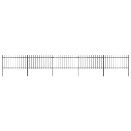 ogrodzenie-z-pretow-z-grotami-stalowe-85-x-1-m-czarne