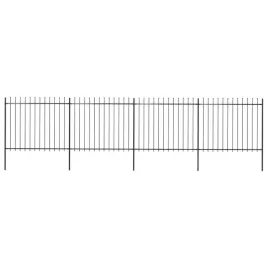 ogrodzenie-z-pretow-z-grotami-stalowe-68-x-15-m-czarne