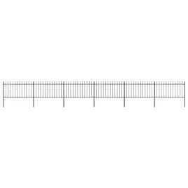 ogrodzenie-z-pretow-z-grotami-stalowe-102-x-1-m-czarne