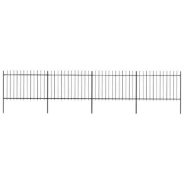 ogrodzenie-z-pretow-z-grotami-stalowe-68-x-12-m-czarne