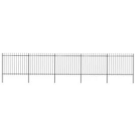 ogrodzenie-z-pretow-z-grotami-stalowe-85-x-15-m-czarne