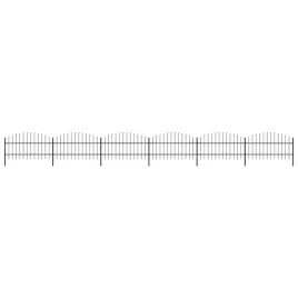 panele-ogrodzeniowe-z-grotami-stal-075-1-x-102-m-czarne