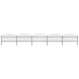 panele-ogrodzeniowe-z-grotami-stal-1-125-x-85-m-czarne
