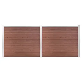 zestaw-ogrodzeniowy-z-wpc-353x146-cm-brazowy