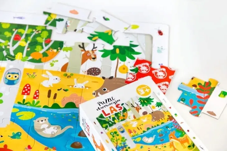 czuczu-puzzle-obserwacyjne-las-40-elementow-stan-nowy