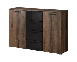 komoda-132cm-galaxy-26-dab-monastery-czarny-polysk