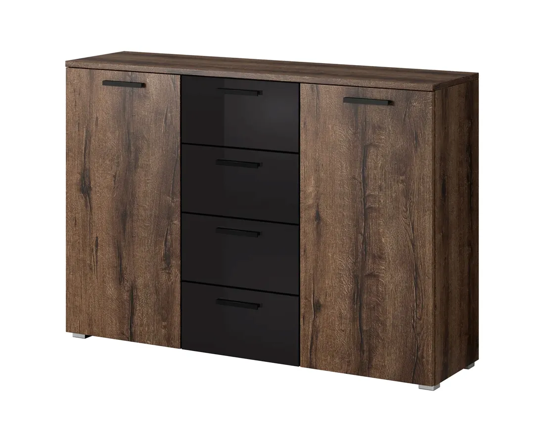 komoda-132cm-galaxy-26-dab-monastery-czarny-polysk