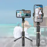 selfie-stick-tripod-teleskopowy-pilot-bluetooth-kolor-czarny-waga-z-opakowaniem-0-15-kg