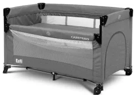 lozeczko-caretero-esti-z-funkcja-dostawki-graphite