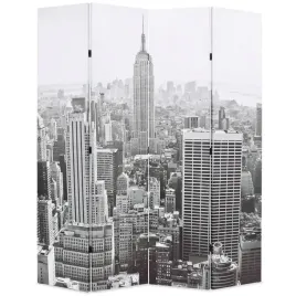 skladany-parawan-160x170-cm-nowy-jork-za-dnia-czarno-bialy