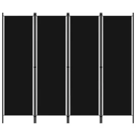 parawan-4-panelowy-czarny-200-x-180-cm