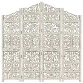 parawan-4-panelowy-rzezbiony-bialy-160x165-cm-drewno-mango