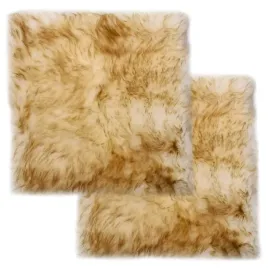 poduszki-na-krzesla-2-szt-braz-melanz-40x40-cm-owcza-skora