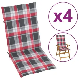 poduszki-na-krzesla-4-szt-czerwona-krata-120x50x4-cm