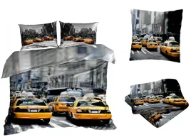 posciel-satyna-bawelniana-200x220cm-new-york-taxi-z-przescieradlem-3d