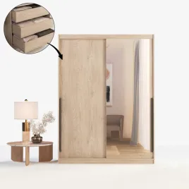 szafa-przesuwna-adapte-box-z-lustrem-160-215-z-szufladami-polki-dab