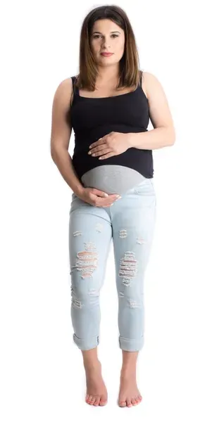 spodnie-ciazowe-jeans-regulowany-panel-m6-stan-nowy