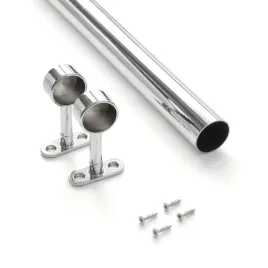 drazek-meblowy-chrom-1m-z-uchwytami-dystansowymi-rura-fi25mm-zestaw
