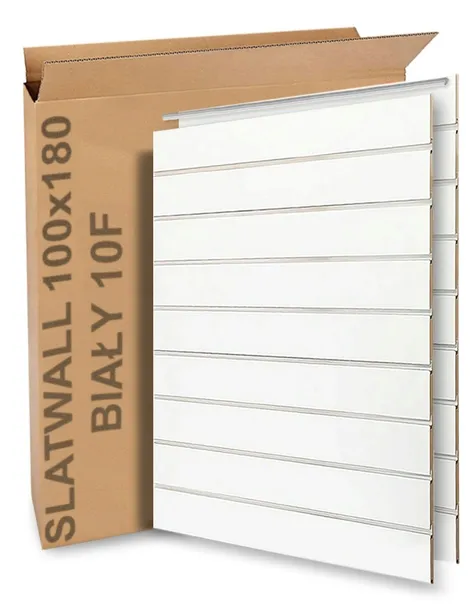 SPACEWALL panel na zawieszki sklepowe Best-Line 100x180cm 17 FREZÓW BIAŁY