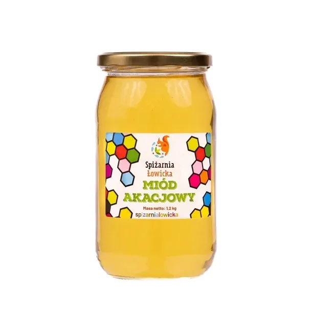 Miód AKACJOWY 1,2 kg - Prosto z pasieki - Sprawdzona jakość