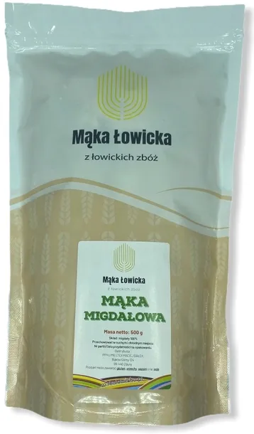 Świeża mąka migdałowa - mąka z migdałów 500g
