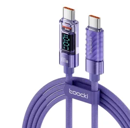 toocki-fioletowy-kabel-usb-c-do-c-1-metr-100w-pd-qc-watomierz-lcd-100cm