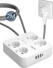 przedluzacz-lencent-2m-4x-schuko-eu-3x-usb-a-1x-usb-c-bialy-2-metry