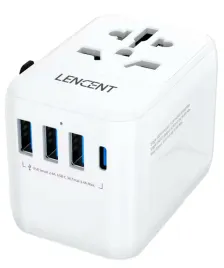 bialy-adapter-wtyczka-podrozna-lencent-ladowarka-4x-usb-w-tym-1szt-usb-c