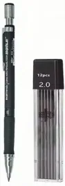 olowek-automatyczny-czarny-1szt-wraz-z-zapasem-wkladow-2-mm-2b-12szt