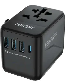 czarny-adapter-podrozny-wtyczka-lencent-ladowarka-4x-usb-w-tym-1szt-usb-c