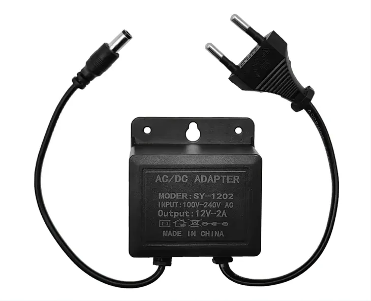 ZASILACZ DO KAMERY REJESTRATORA DC12.0V 2.0A 12 V Czarny 5,5mm x 2,1mm