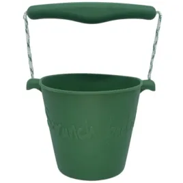 wiaderko-silikonowe-do-wody-i-piasku-ciemno-zielone-scrunch