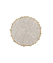 dywan-bawelniany-bubbly-natural-honey-o120-cm-lorena-canals