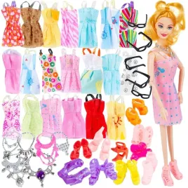 zestaw-ubranka-dla-lalki-lalka-sukienki-do-domku-dla-lalek-akcesoria