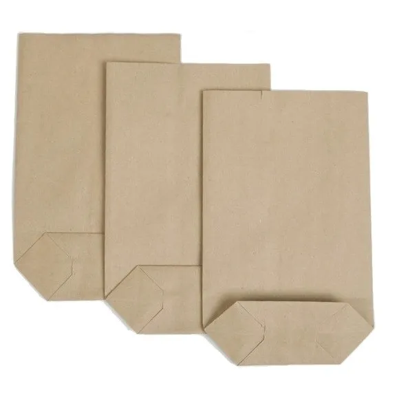 Torba papierowa szara makulaturowa ”2kg” 20x8x26 ”na truskawki”