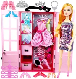 szafa-dla-lalek-garderoba-dla-lalek-domek-dla-lalek-akcesoria-lalka-rozowa